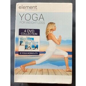 Element: Yoga For Weight Loss 4 DVD Collection 6 Yoga Workouts New & Sealed 2016